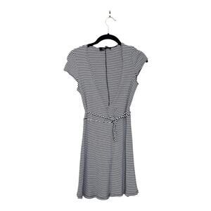 Reformation Black and White Striped Dress